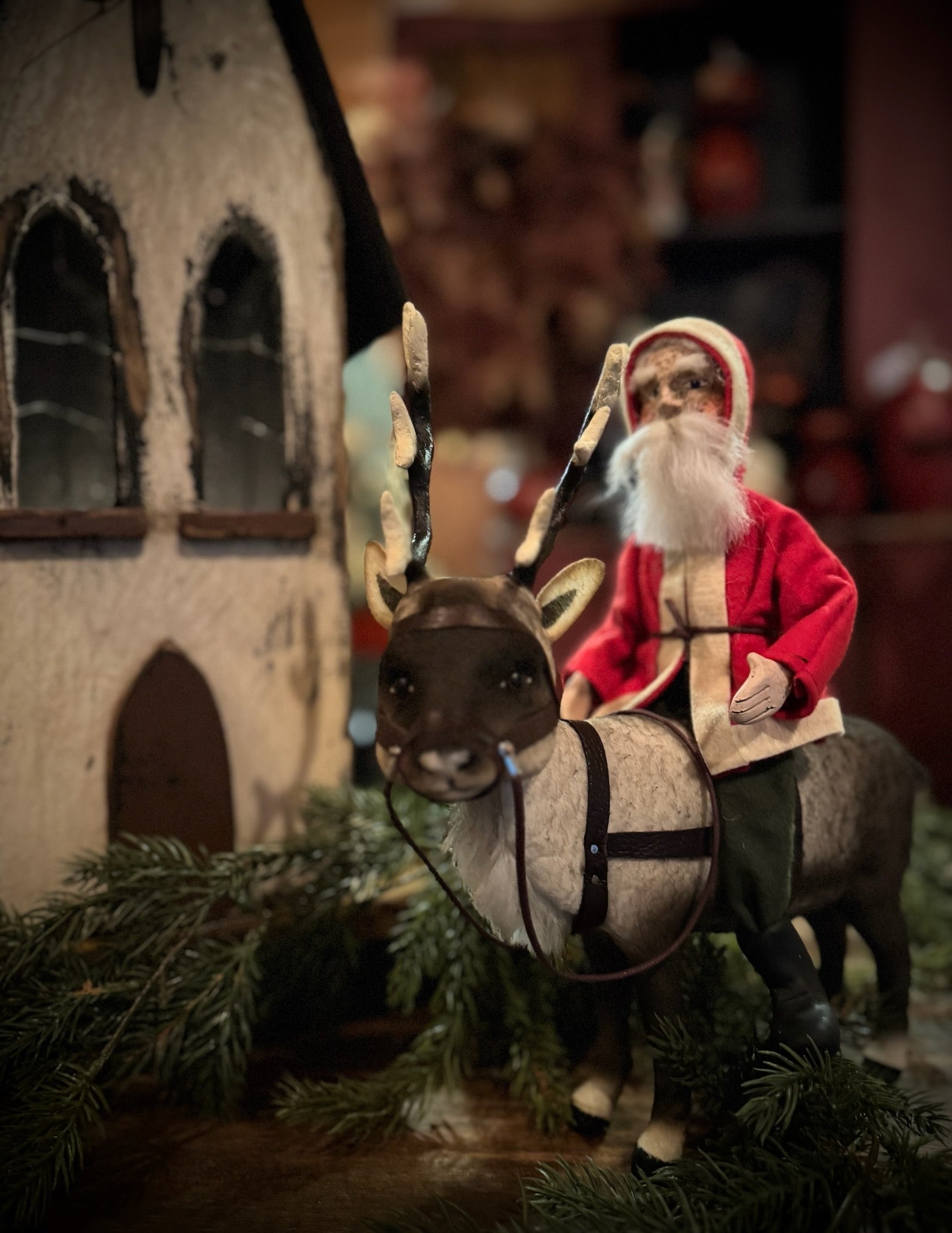 Craig Yenke Santa on Reindeer – Holiday Heirloom "PRE-ORDER" $275