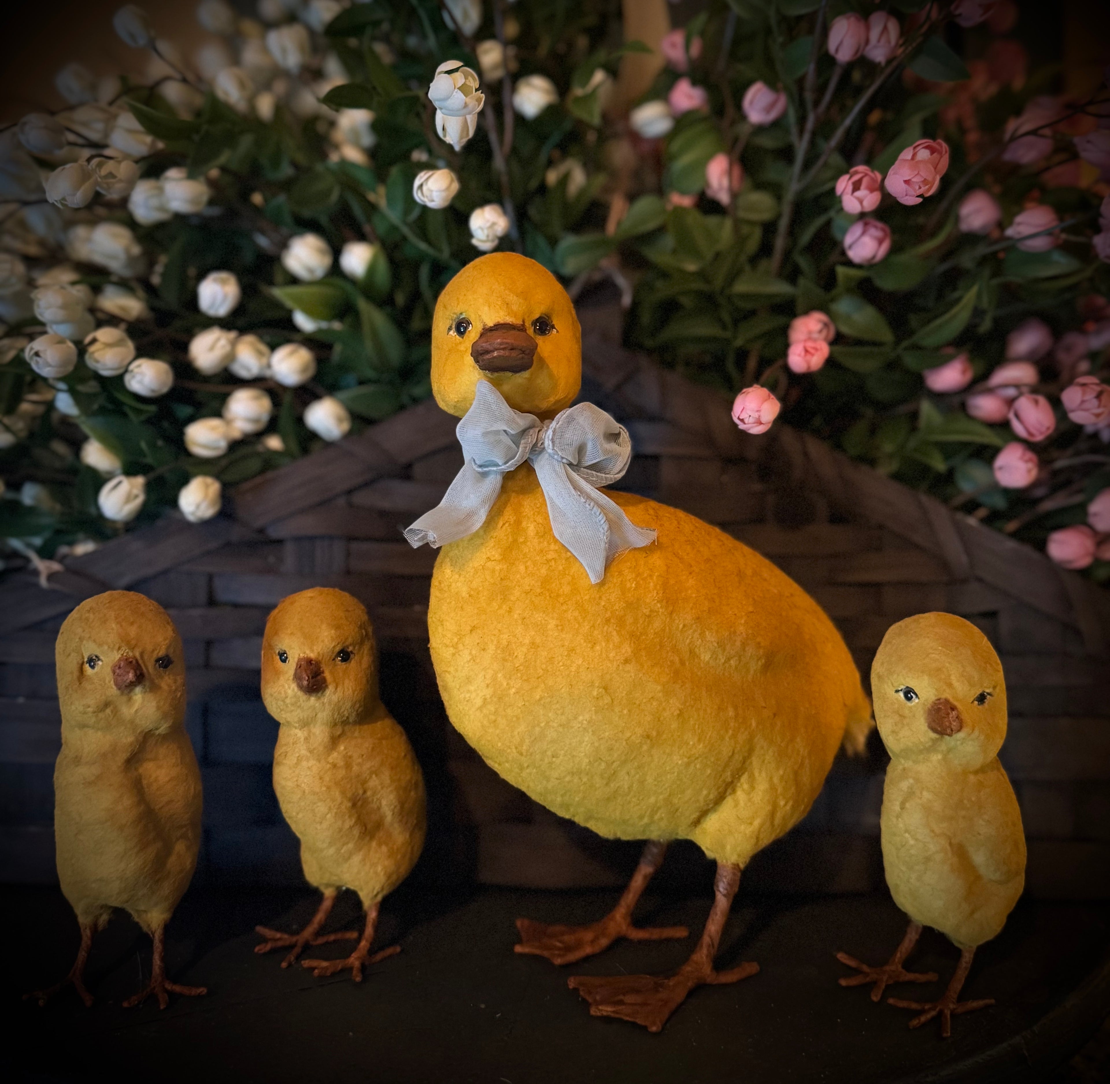 Craig Yenke Duck Family – Whimsical Folk Art in Yellow