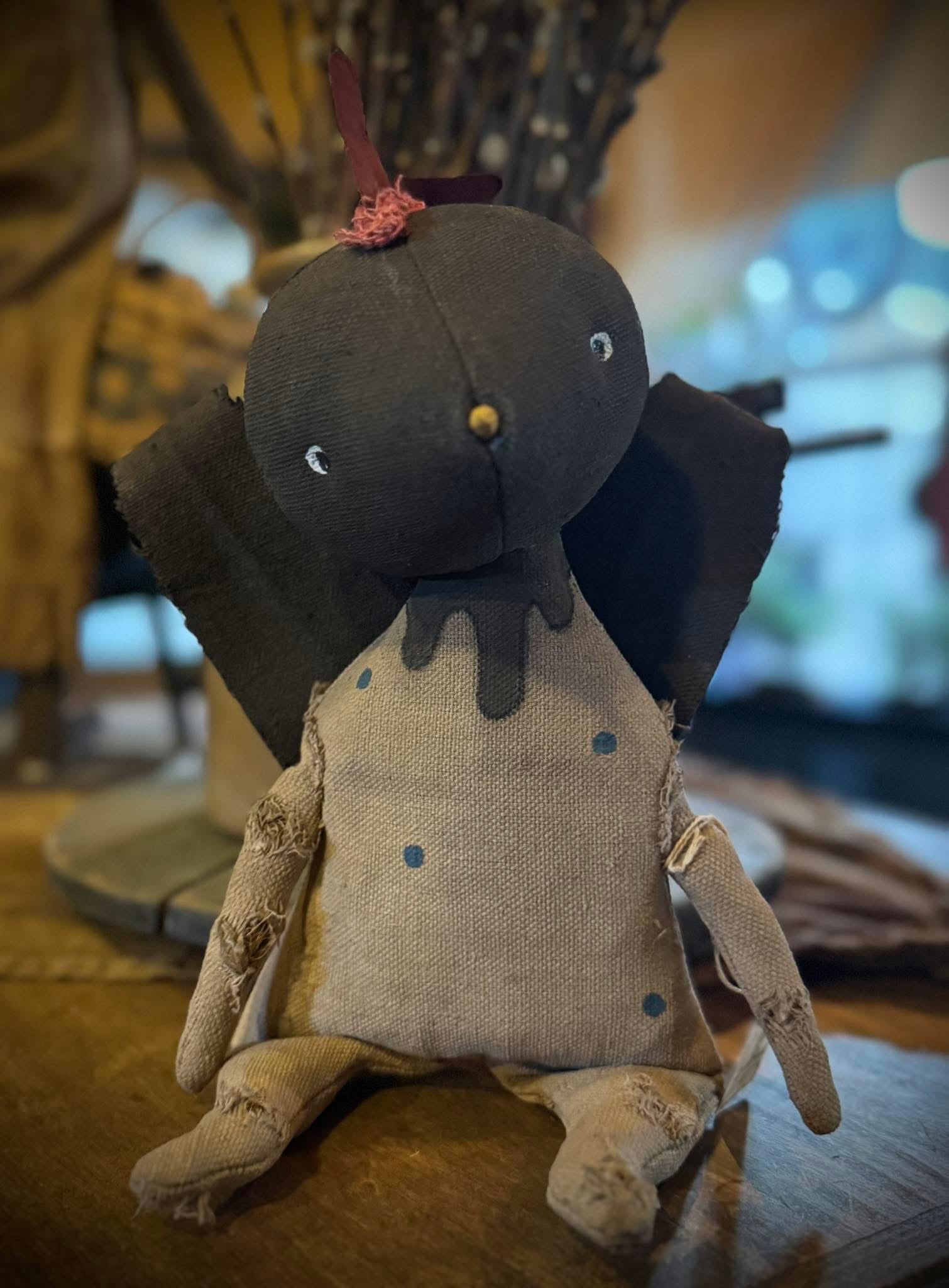 Primitive Whimsical Chicken